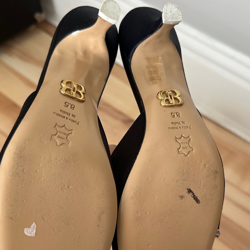 Beautiisoles Elegant Black Bow Women's Heels - Picture 5 of 7